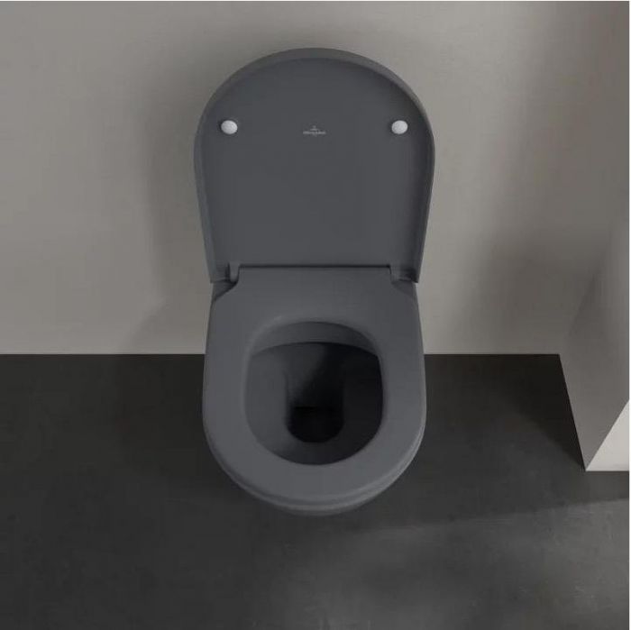 Унитаз Villeroy&Boch Subway 2.0 5614R0I4 подвесной цвет Graphite без сиденья