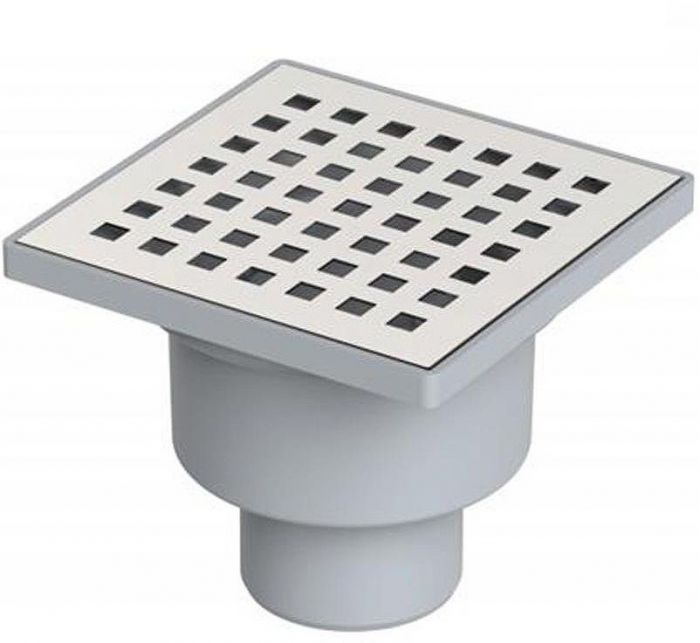 Душевой трап Berges Trend 100x100 091003 с решеткой Хром