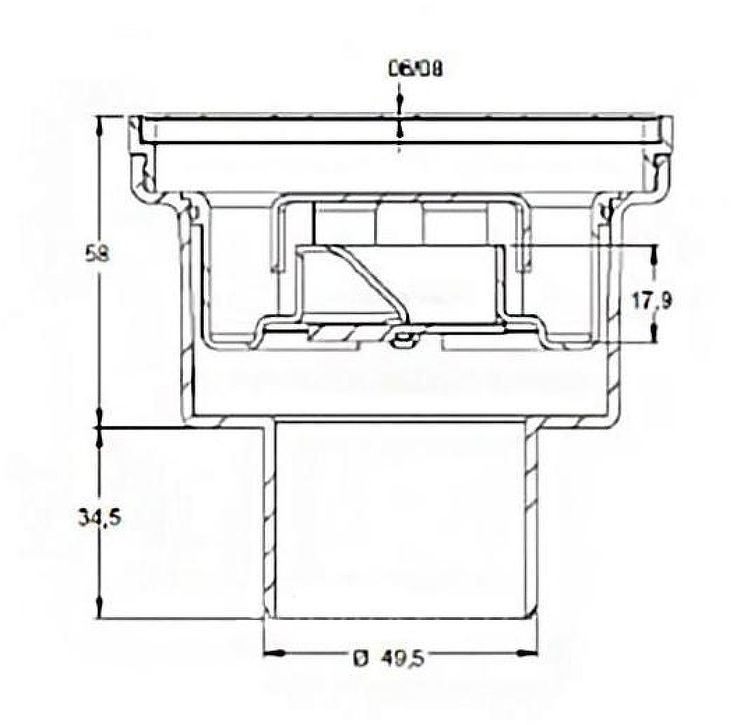 Душевой трап Berges Trend 100x100 091003 с решеткой Хром Душевой трап Berges Trend 100x100 091003 с решеткой Хром