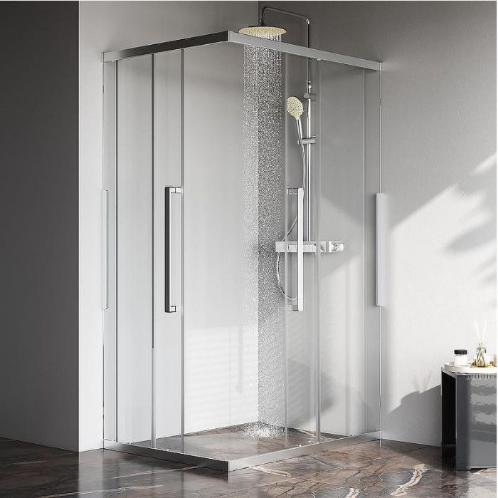 Душевой уголок AM.PM Func 120x90 W84G-403-12090-MT профиль Хром матовый стекло прозрачное