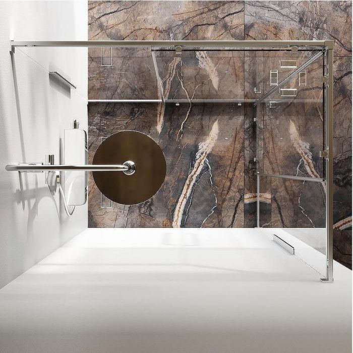 Душевой уголок AM.PM Func 120x90 W84G-403-12090-MT профиль Хром матовый стекло прозрачное