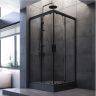 Душевой уголок AM.PM Gem 90х90 W90G-403-090BT профиль Черный матовый стекло прозрачное Душевой уголок AM.PM Gem 90х90 W90G-403-090BT профиль Черный матовый стекло прозрачное