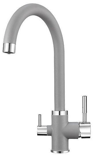 Смеситель для кухни Granula 2168 цвет Алюминиум