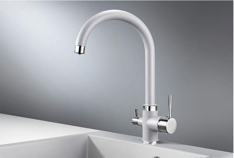 Смеситель для кухни Granula 2168 цвет Алюминиум