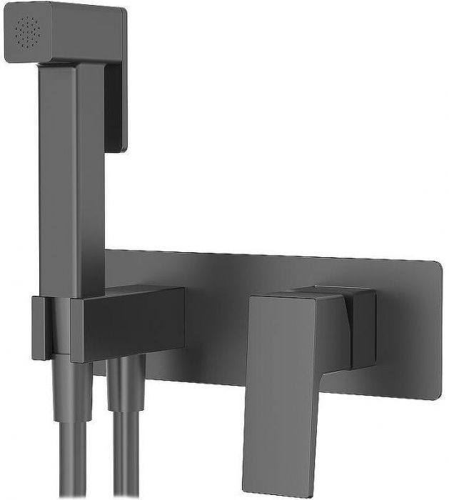 Гигиенический душ со смесителем Splenka S01.52.09 Графит матовый