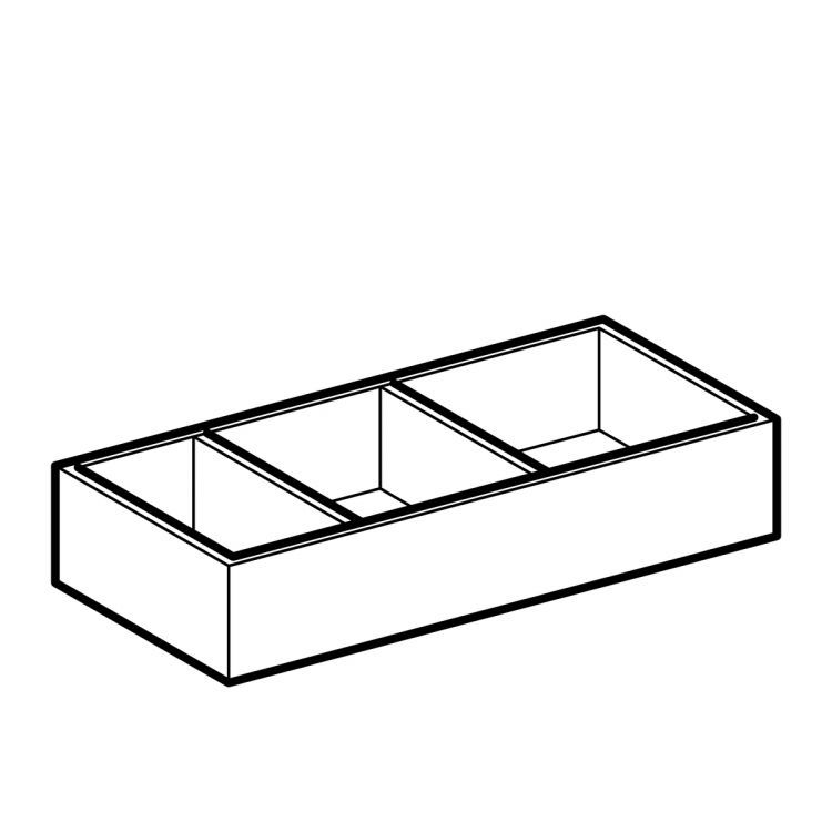Разделительная перегородка Geberit Xeno? для маленького ящика, h-образная 150х323х62 мм