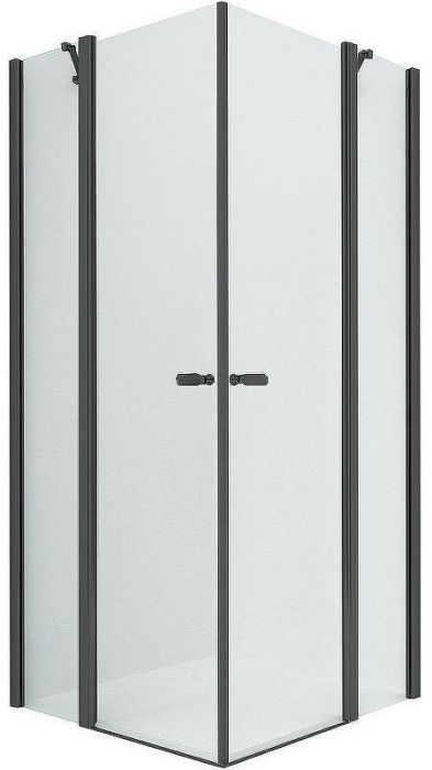 Душевой уголок New Trendy New Soleo Black 90х100 K-0554 профиль Черный стекло прозрачное