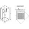 Душевая кабина Esbano ES-90CK 90x90 ESKB90CK без гидромассажа