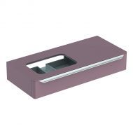 Тумба под раковину Geberit myDay, отверстие слева, 115x52, какао с молоком [824261000]