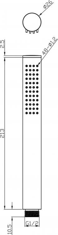 Ручной душ Ravak Chrome 957.00 X07P007 Ручной душ Ravak Chrome 957.00 X07P007
