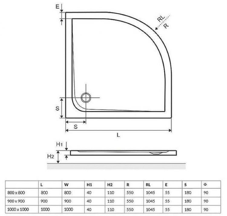 Акриловый поддон для душа Excellent Sense 80x80 BREX.SEN08WHN Белый Акриловый поддон для душа Excellent Sense 80x80 BREX.SEN08WHN Белый