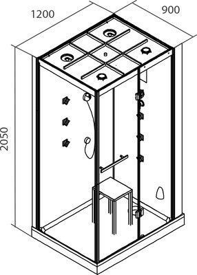 Душевая кабина Iddis Vane V9LS129i85