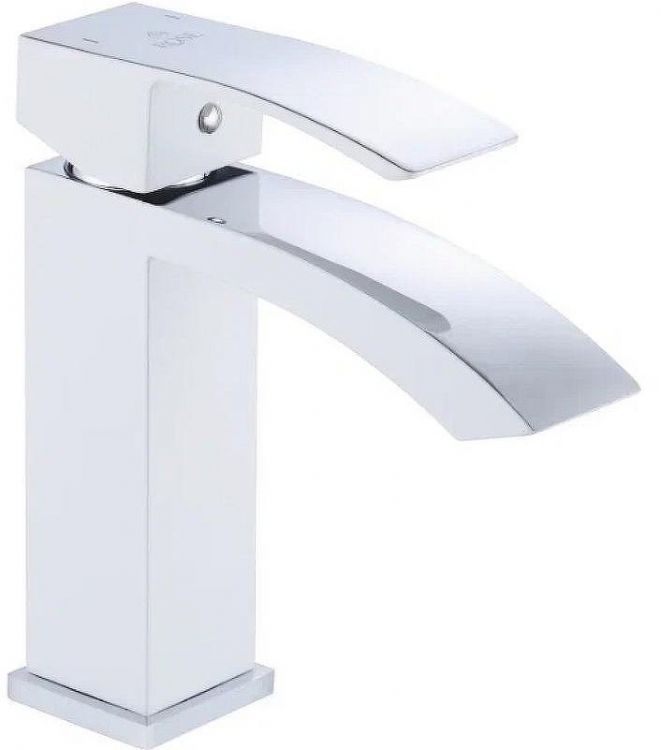 Смеситель для раковины Rose R15F R1501F Белый Хром