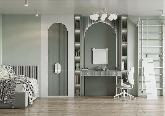 Зеркало Aquaton Каспер Мишка 51 1A283402CRE20 Белое матовое