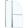 Шторка на ванну Azario Boston 100х140 AZ-142TB профиль Хром стекло прозрачное