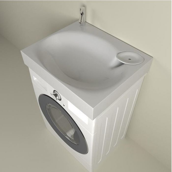 Раковина Marka One Lavanderia 600 на стиральную машину Белая