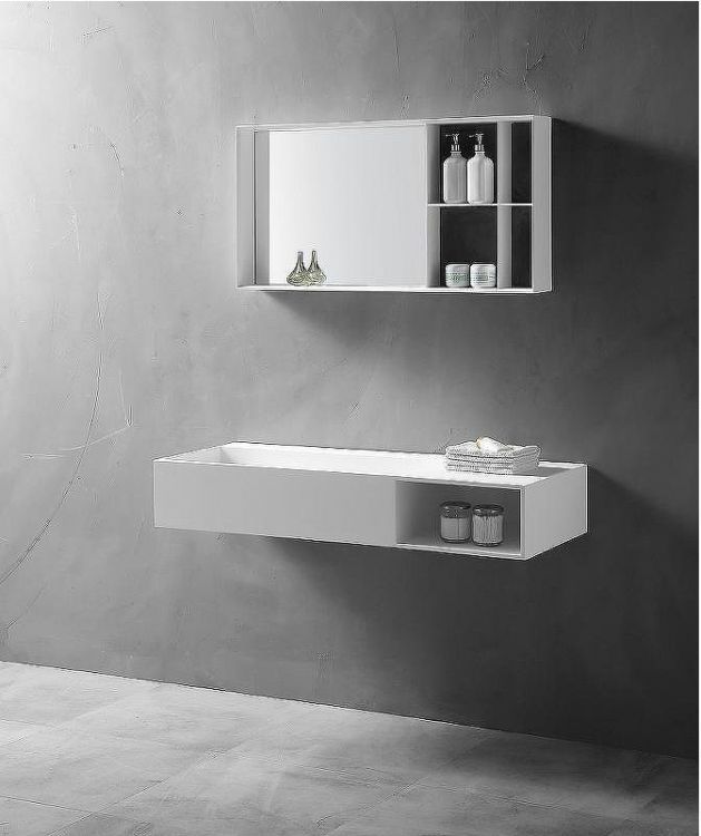 Раковина Abber Stein 120 R AS2640-1.2 R Белая матовая