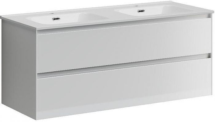 Тумба под раковину Sancos Cento 120 CN120-2W подвесная Белый глянец