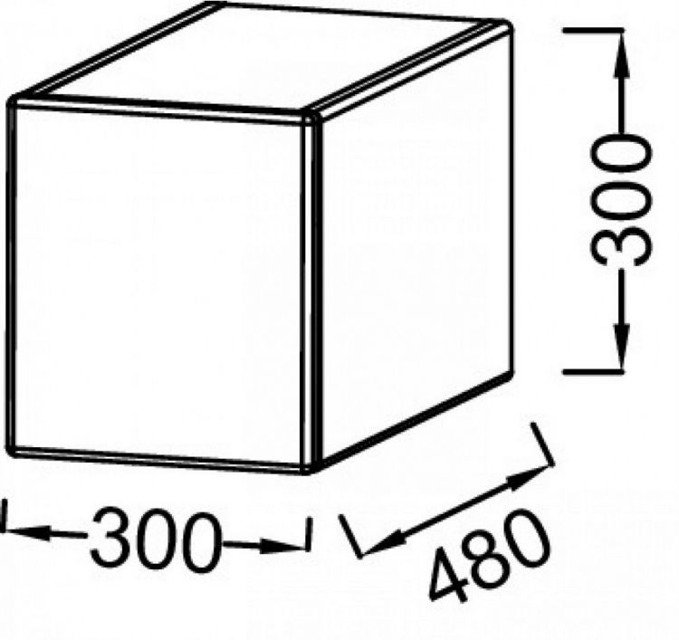 Тумба для ванной Jacob Delafon Terrace 30 см EB1744-S50, аквамарин сатин