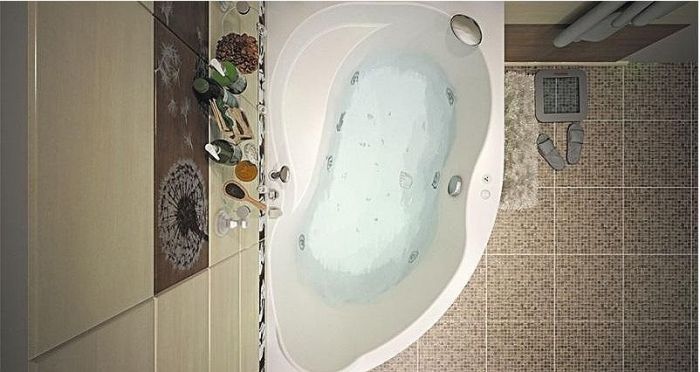 Акриловая ванна Aquanet Graciosa 150x90 R 205389 без гидромассажа