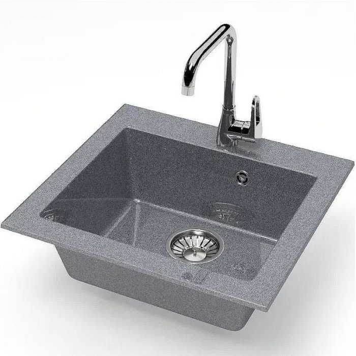 Кухонная мойка Bergg Z35 B035Q008 Темно-серая