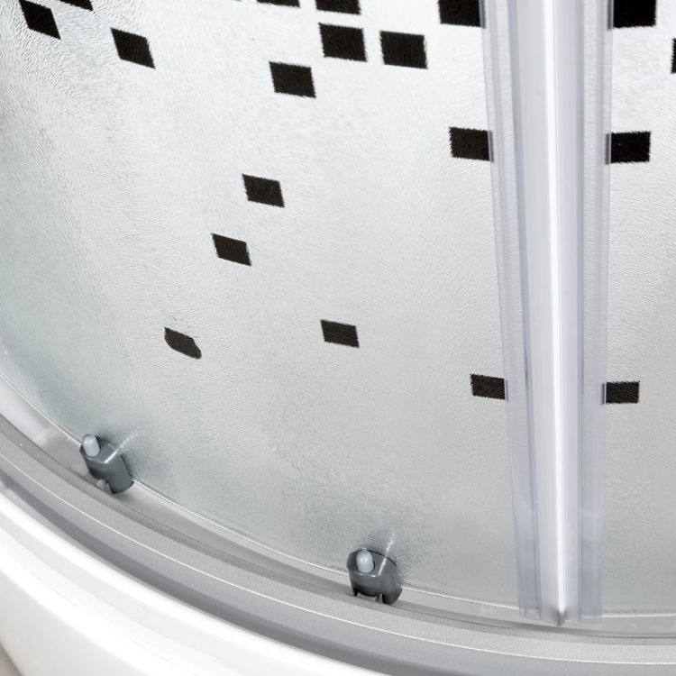 Душевая кабина Deto L 810 N с гидромассажем BLACK 100x100x200