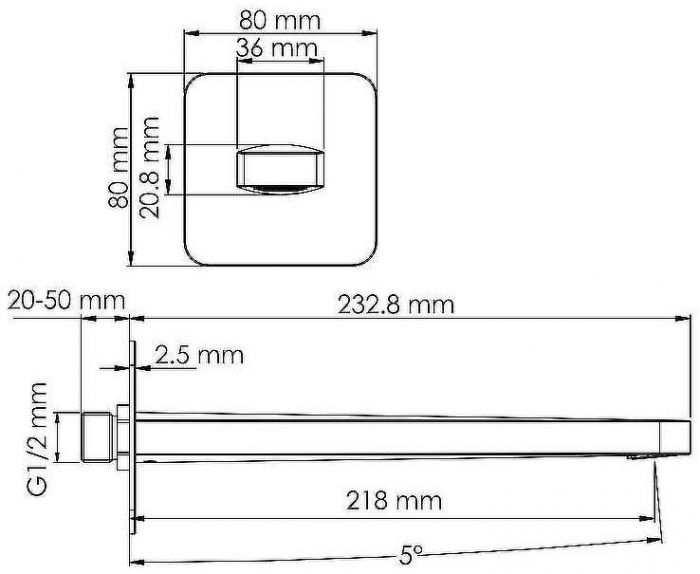 Излив для смесителя WasserKRAFT Asphe A289 Розовое золото