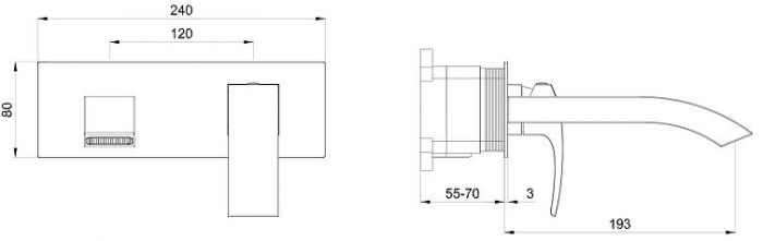 Смеситель для раковины Wonzon & Woghand Fit WW-88869009-CR цвет Хром