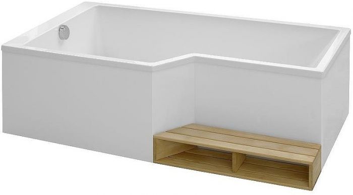 Акриловая ванна Jacob Delafon Bain Douche Neo 170x90 L E6D002L-00 без гидромассажа