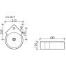 Умывальник CERAMICANOVA Element подвесной угловой CN5019
