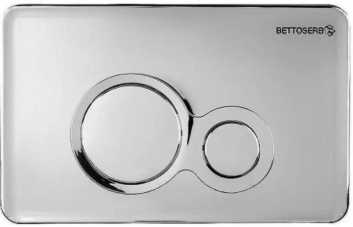 Клавиша смыва Bettoserb Sava Fix Slim Morava 40006464 Хром глянцевый