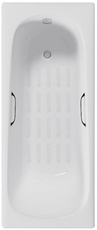 Чугунная ванна Delice Continental 160х70 DLR230626R-AS с отверстиями под ручки с антискользящим покрытием Чугунная ванна Delice Continental 160х70 DLR230626R-AS с отверстиями под ручки с антискользящим покрытием