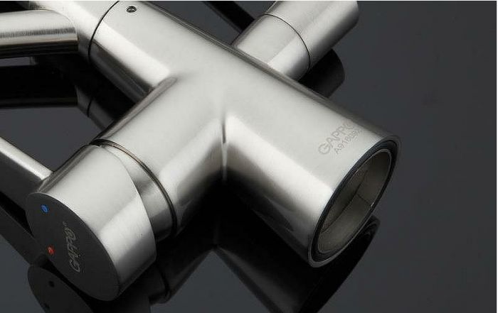 Смеситель для кухни Gappo G4398 Сатин Серый