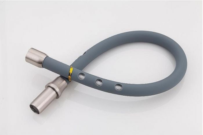 Смеситель для кухни Gappo G4398 Сатин Серый