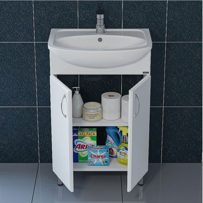 Тумба под раковину СанТа Уют 55 Белая