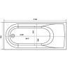 Ванна из искусственного камня Creto Fresh 170x75 20-1111 без гидромассажа