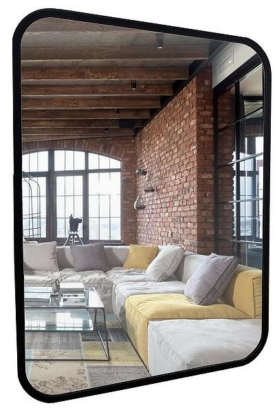 Зеркало Mixline Мальта-лофт 60 548632 цвет Черный