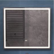 Зеркало Vigo Geometry Luxe 80 210 с подсветкой с бесконтактным выключателем с диммером с подогревом и часами