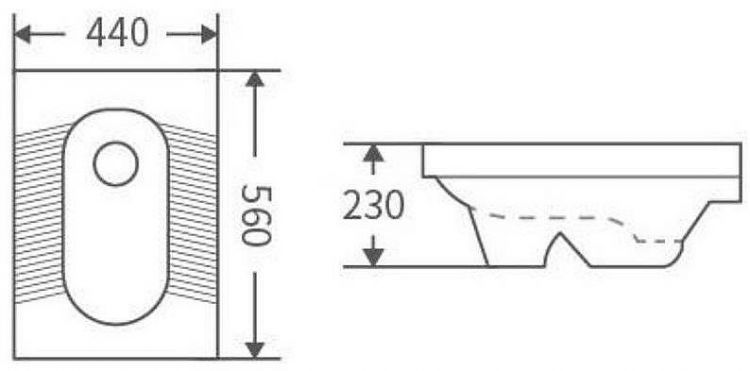 Чаша Генуя SantiLine SL-5040 Белая Чаша Генуя SantiLine SL-5040 Белая