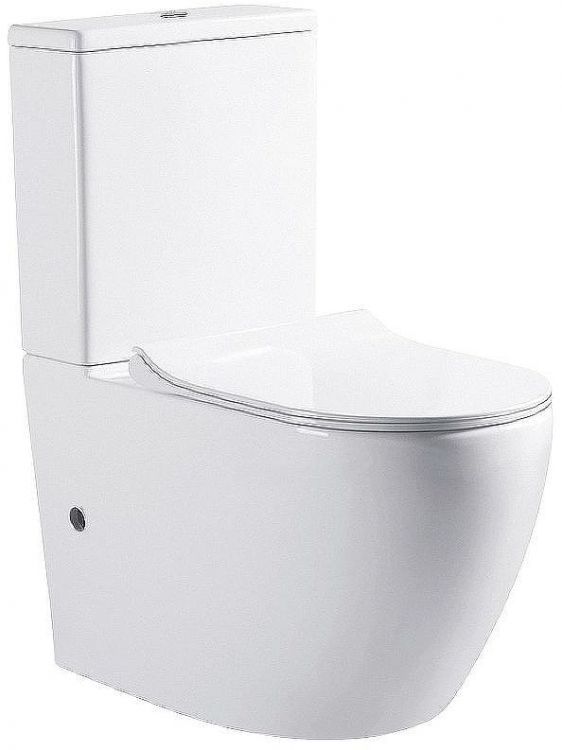 Унитаз компакт Bravat Gina CX01008UW-PA-ENG без бачка с сиденьем Микролифт Унитаз компакт Bravat Gina CX01008UW-PA-ENG без бачка с сиденьем Микролифт