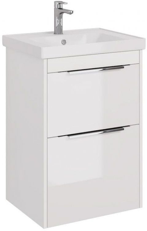 Тумба под раковину Dreja Prime 60 99.9300 подвесная Белый глянец