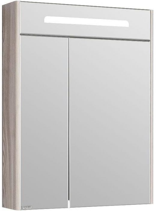 Зеркальный шкаф Aquaton Сильва 60 1A216202SIW60 с подсветкой Дуб фьорд
