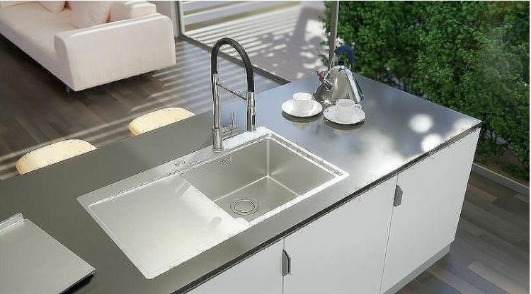 Смеситель для кухни Alveus Lyra-S Chr 1132184 Хром Черный Смеситель для кухни Alveus Lyra-S Chr 1132184 Хром Черный