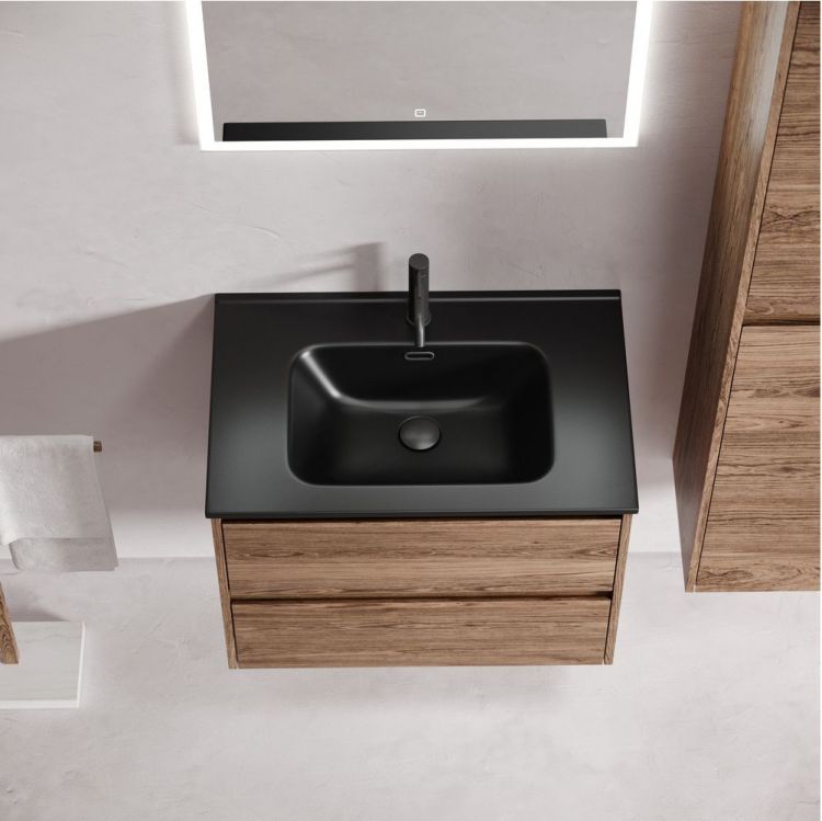 Тумба подвесная SANCOS под раковину Libra, дуб чарльстон 690х450х500 мм, LB70ECH Тумба подвесная SANCOS под раковину Libra, дуб чарльстон 690х450х500 мм, LB70ECH