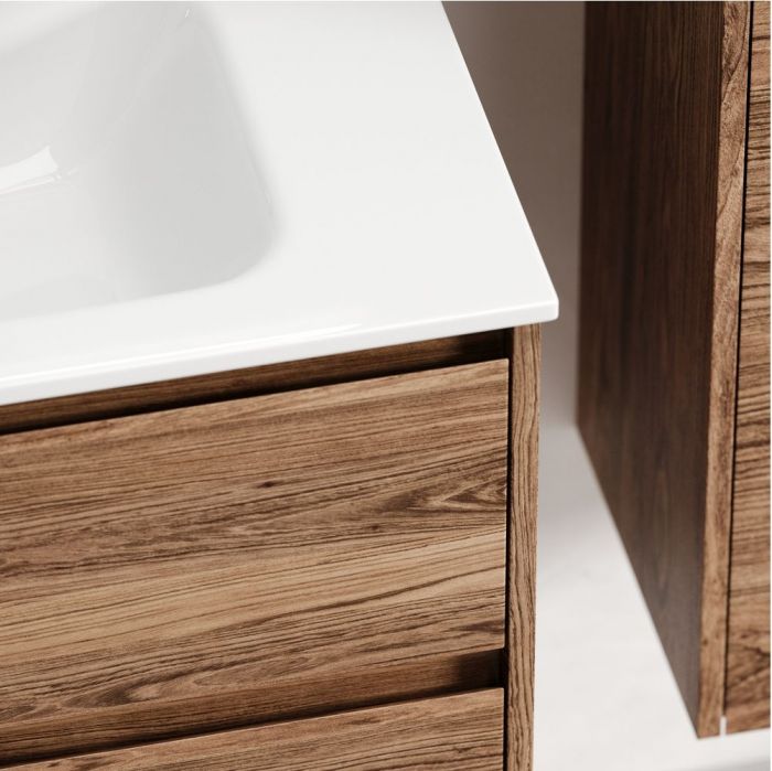 Тумба подвесная SANCOS под раковину Libra, дуб чарльстон 690х450х500 мм, LB70ECH