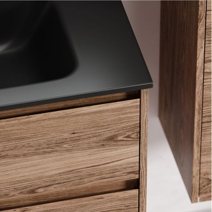 Тумба подвесная SANCOS под раковину Libra, дуб чарльстон 690х450х500 мм, LB70ECH