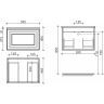 Тумба подвесная SANCOS под раковину Very, Bianco 590х445х406, VR60W