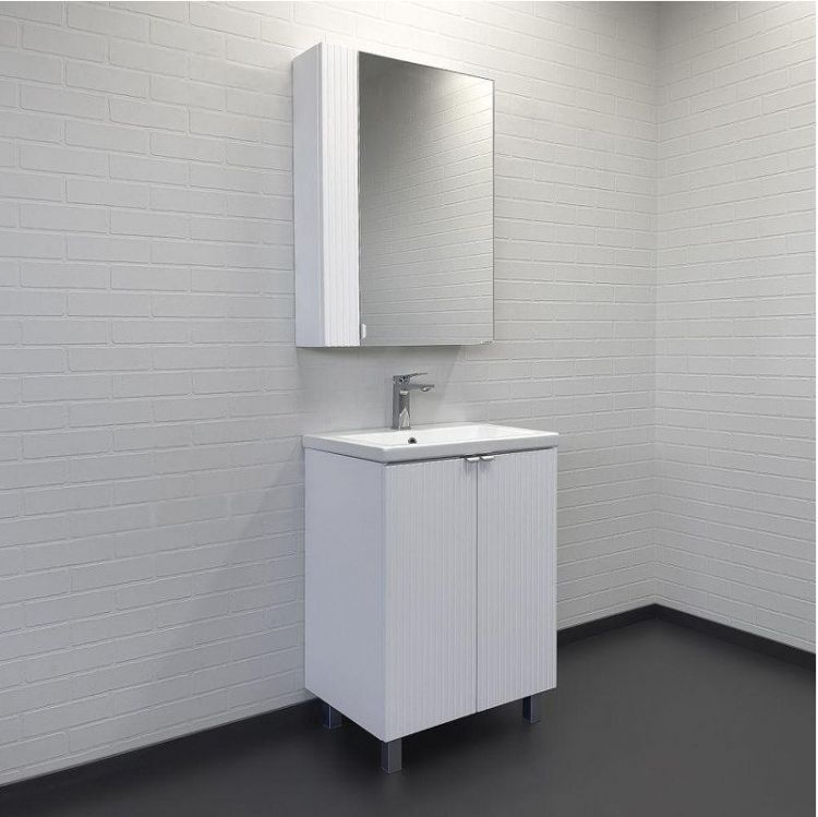 Зеркальный шкаф Comforty Лима 60 00-00019426 цвет Белый матовый