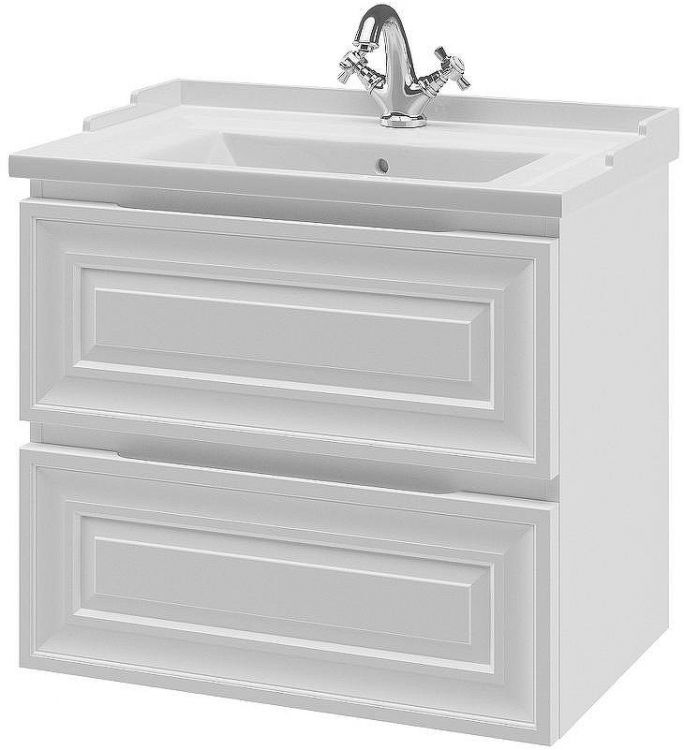 Тумба под раковину Caprigo Ponza 70 13520-В231 подвесная Белая матовая