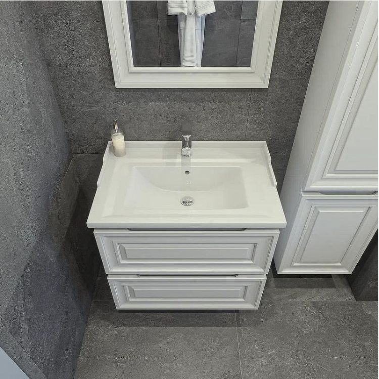 Тумба под раковину Caprigo Ponza 70 13520-В231 подвесная Белая матовая